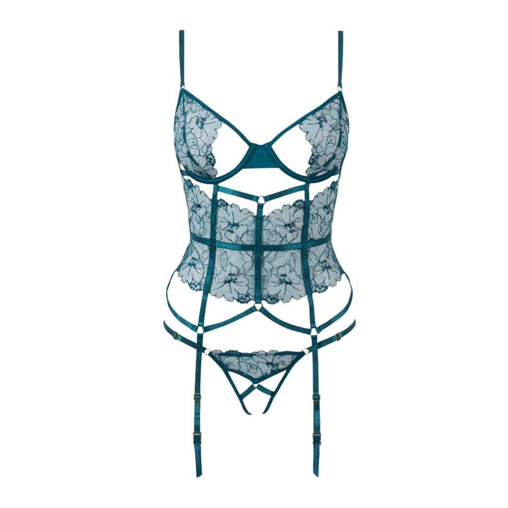 Nova Blacklight Lace Corset
