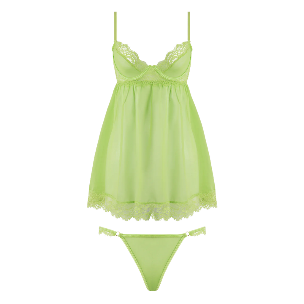 Shavon Lace & Chiffon Babydoll