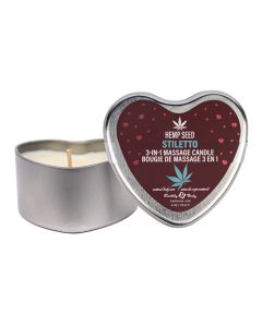 Earthly Body Valentines 3 in 1 Massage Heart Candle